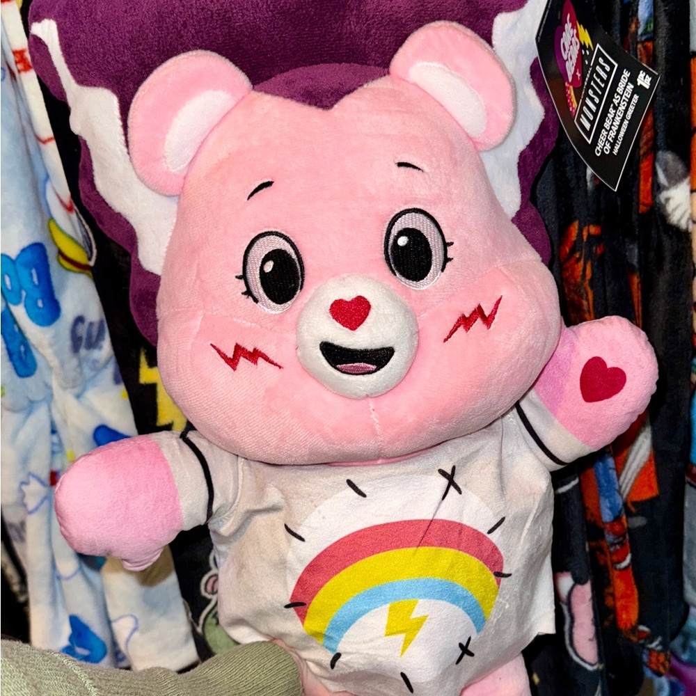 Care Bears monsters cheer bear bride of Frankenstein greeter large